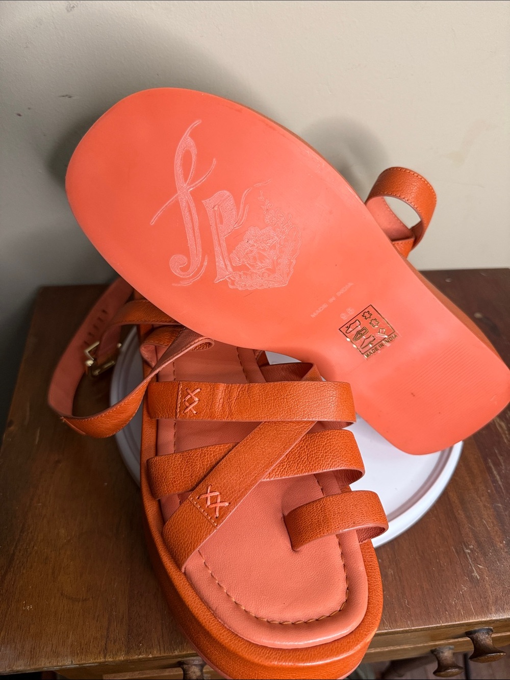 Free People Hazel Flatform Sandals Sz 9.5 - Picture 5 of 5